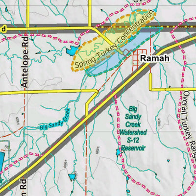 Colorado HuntData LLC Unit 111 Turkey Concentrations digital map
