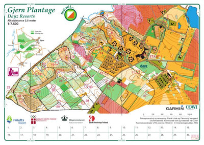 Compukort Gjern Plantage digital map