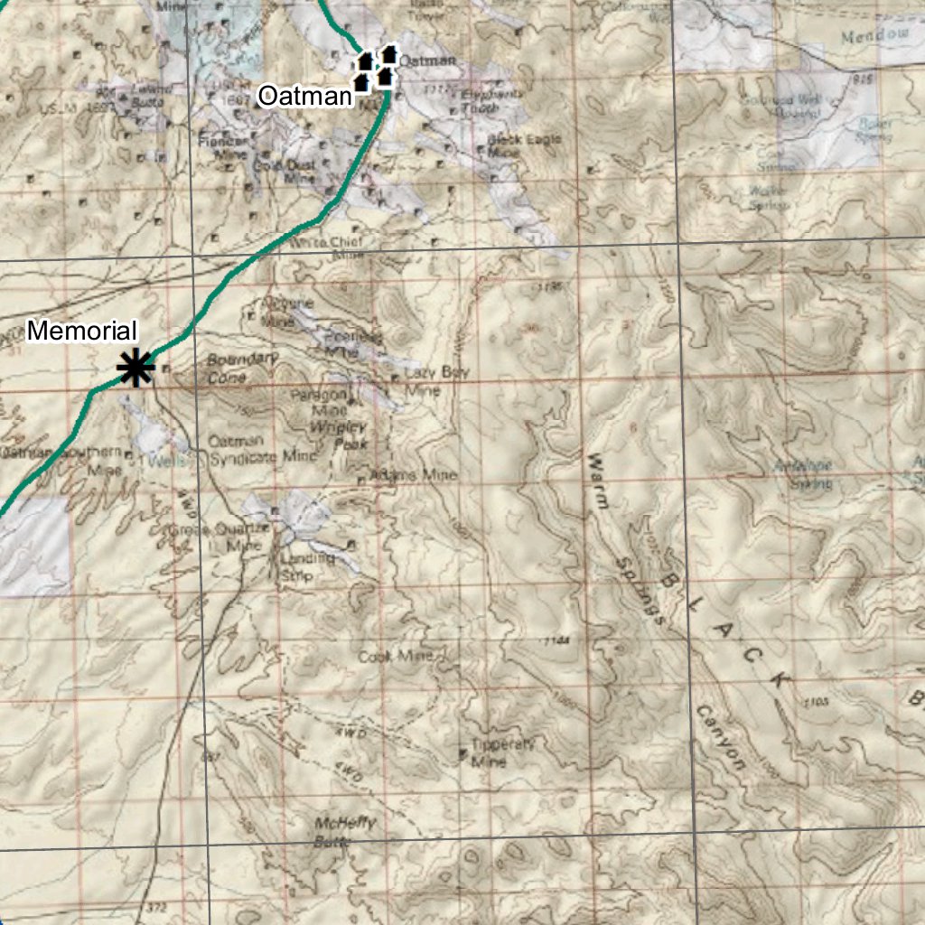 Arizona Peace Trail Map By Connected Horizons LLC Avenza Maps Arizona peace trail map by connected horizons llc avenza maps