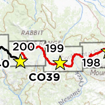 Continental Divide Trail Coalition CDT Map Set - Colorado 32-43 - Key Map bundle exclusive
