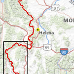 Continental Divide Trail Coalition CDT Map Set - Montana 8-16 - Key Map bundle exclusive