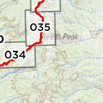 Continental Divide Trail Coalition CDT Map Set - New Mexico 7-15 - Key Map bundle exclusive