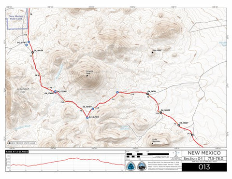 Continental Divide Trail Coalition CDT Map Set Version 3.0 - Map 013 - New Mexico bundle exclusive