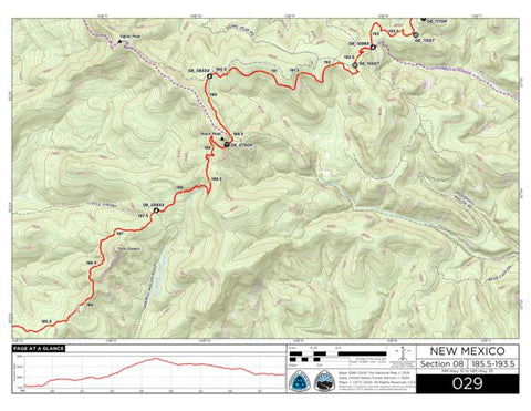 Continental Divide Trail Coalition CDT Map Set Version 3.0 - Map 029 - New Mexico bundle exclusive