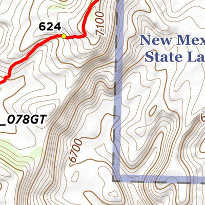 Continental Divide Trail Coalition CDT Map Set Version 3.0 - Map 095 - New Mexico bundle exclusive