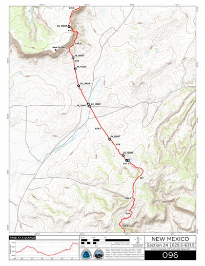 Continental Divide Trail Coalition CDT Map Set Version 3.0 - Map 096 - New Mexico bundle exclusive