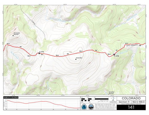 Continental Divide Trail Coalition CDT Map Set Version 3.0 - Map 141 - Colorado bundle exclusive