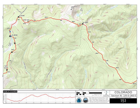Continental Divide Trail Coalition CDT Map Set Version 3.0 - Map 151 - Colorado bundle exclusive
