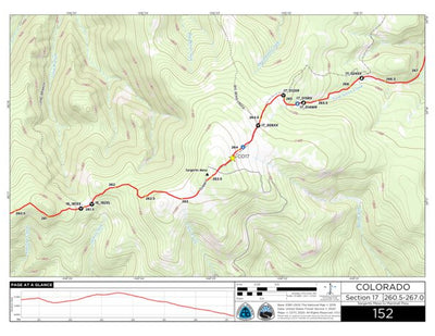 Continental Divide Trail Coalition CDT Map Set Version 3.0 - Map 152 - Colorado bundle exclusive