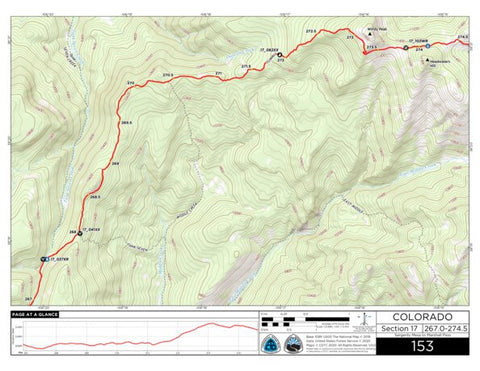 Continental Divide Trail Coalition CDT Map Set Version 3.0 - Map 153 - Colorado bundle exclusive