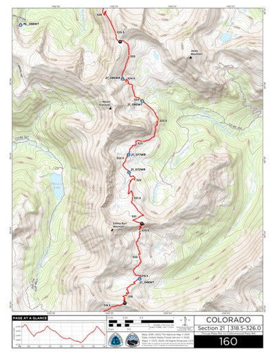 Continental Divide Trail Coalition CDT Map Set Version 3.0 - Map 160 - Colorado bundle exclusive