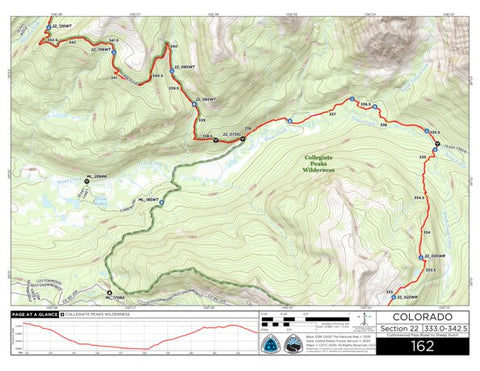 Continental Divide Trail Coalition CDT Map Set Version 3.0 - Map 162 - Colorado bundle exclusive