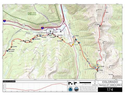 Continental Divide Trail Coalition CDT Map Set Version 3.0 - Map 174 - Colorado bundle exclusive