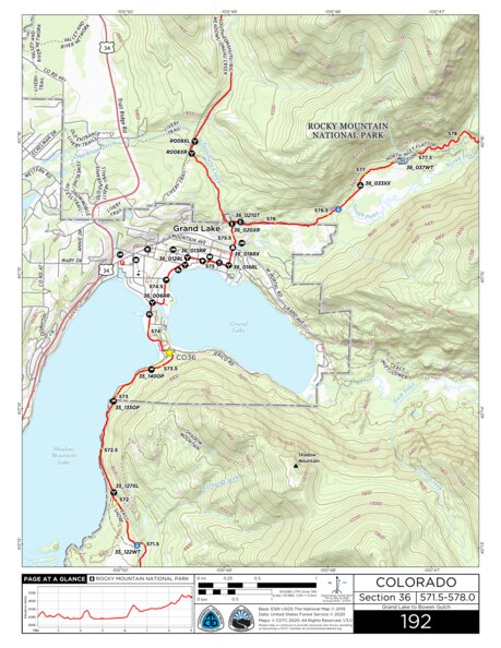Continental Divide Trail Coalition CDT Map Set Version 3.0 - Map 192 - Colorado bundle exclusive