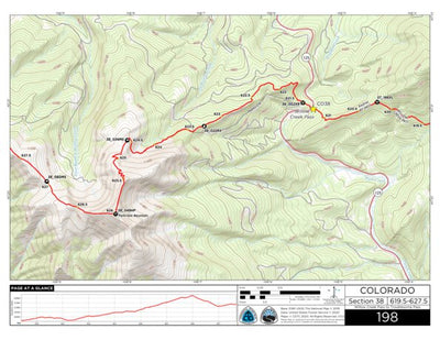 Continental Divide Trail Coalition CDT Map Set Version 3.0 - Map 198 - Colorado bundle exclusive