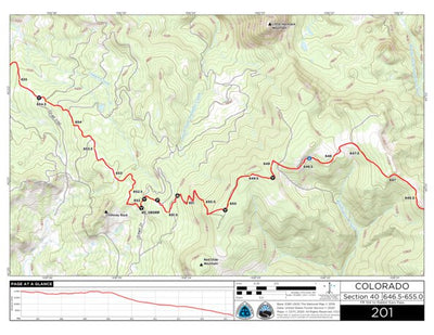Continental Divide Trail Coalition CDT Map Set Version 3.0 - Map 201 - Colorado bundle exclusive