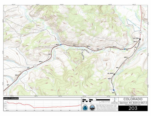 Continental Divide Trail Coalition CDT Map Set Version 3.0 - Map 203 - Colorado bundle exclusive