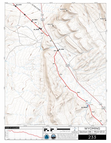Continental Divide Trail Coalition CDT Map Set Version 3.0 - Map 233 - Wyoming bundle exclusive