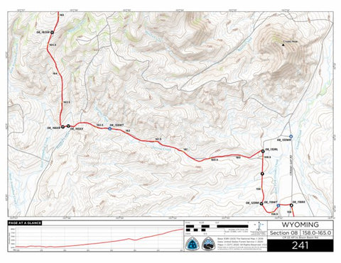 Continental Divide Trail Coalition CDT Map Set Version 3.0 - Map 241 - Wyoming bundle exclusive