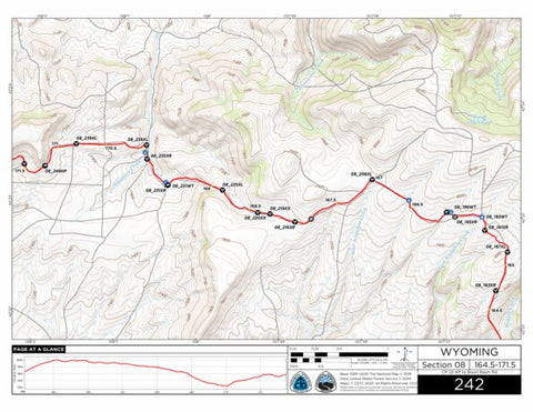 Continental Divide Trail Coalition CDT Map Set Version 3.0 - Map 242 - Wyoming bundle exclusive