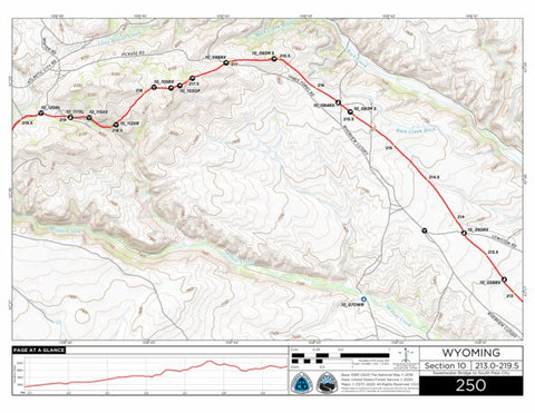 Continental Divide Trail Coalition CDT Map Set Version 3.0 - Map 250 - Wyoming bundle exclusive