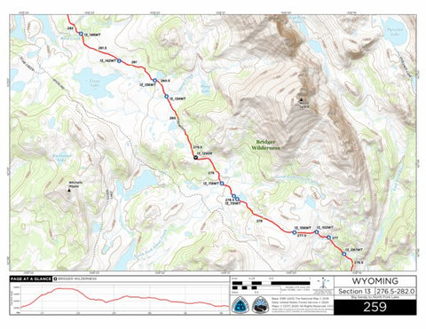 Continental Divide Trail Coalition CDT Map Set Version 3.0 - Map 259 - Wyoming bundle exclusive