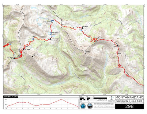 Continental Divide Trail Coalition CDT Map Set Version 3.0 - Map 298 - Montana-Idaho bundle exclusive