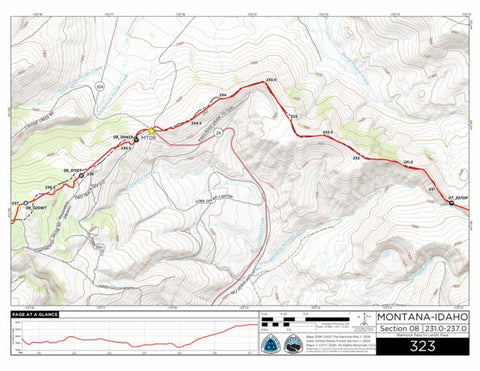 Continental Divide Trail Coalition CDT Map Set Version 3.0 - Map 323 - Montana-Idaho bundle exclusive