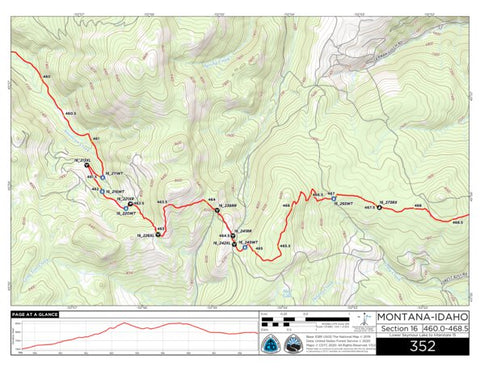 Continental Divide Trail Coalition CDT Map Set Version 3.0 - Map 352 - Montana-Idaho bundle exclusive