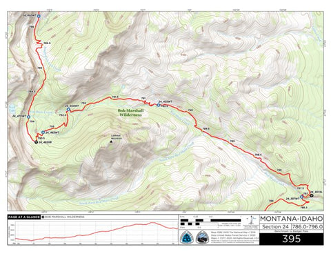 Continental Divide Trail Coalition CDT Map Set Version 3.0 - Map 395 - Montana-Idaho bundle exclusive