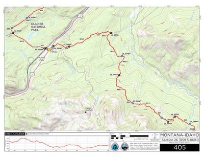 Continental Divide Trail Coalition CDT Map Set Version 3.0 - Map 405 - Montana-Idaho bundle exclusive