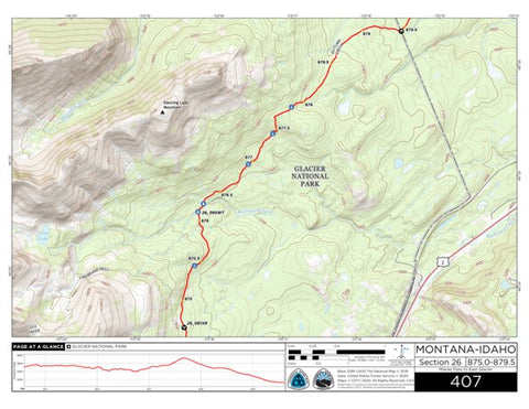 Continental Divide Trail Coalition CDT Map Set Version 3.0 - Map 407 - Montana-Idaho bundle exclusive