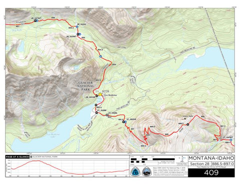 Continental Divide Trail Coalition CDT Map Set Version 3.0 - Map 409 - Montana-Idaho bundle exclusive