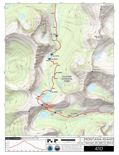 Continental Divide Trail Coalition CDT Map Set Version 3.0 - Map 410 - Montana-Idaho bundle exclusive