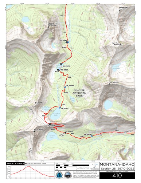 Continental Divide Trail Coalition CDT Map Set Version 3.0 - Map 410 - Montana-Idaho bundle exclusive