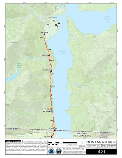Continental Divide Trail Coalition CDT Map Set Version 3.0 - Map 421 - Montana-Idaho bundle exclusive