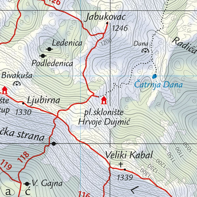 Croatian Mountain Rescue Service - HGSS Mosor digital map