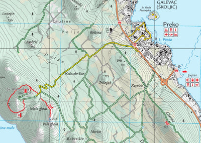 Croatian Mountain Rescue Service - HGSS Ugljan digital map