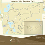 Dakota County, Minnesota Lebanon Hills Regional Park (Central) - All Season Sign digital map