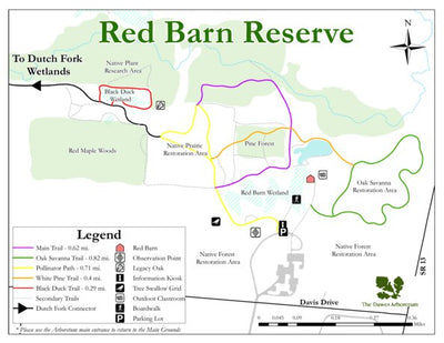 Dawes Arboretum Dawes Arboretum - Red Barn Trails digital map