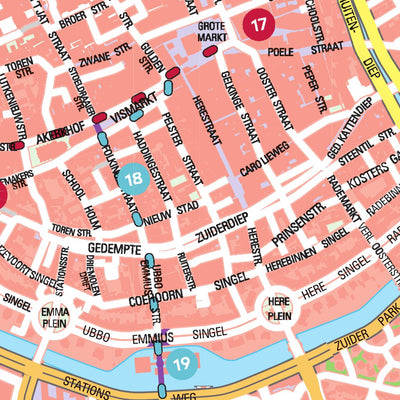 De Vries Kartografie bv. Leonardo Hotel Groningen kunst & cultuur wandelroute Groningen geo NL digital map