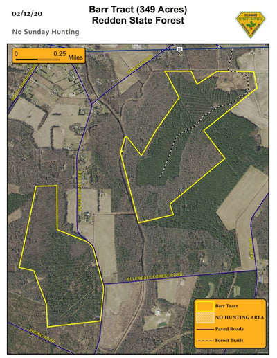 Delaware Forest Service Delaware Forest Serv, Redden State Forest, Barr Tract digital map
