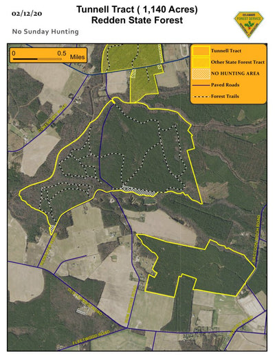 Delaware Forest Service Delaware Forest Serv, Redden State Forest, Tunnell tract digital map