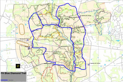 Delaware Trail Spinners, Inc. Fair Hill Blue Diamond Trail digital map