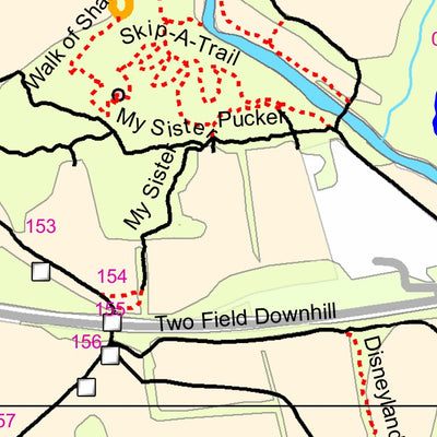 Delaware Trail Spinners, Inc. Fair Hill Blue Diamond Trail digital map