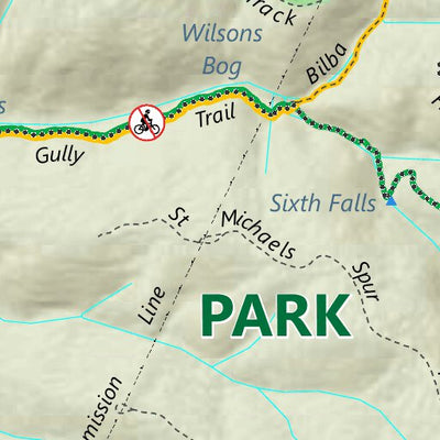 Department for Environment and Water Cleland Conservation Park - Walking Trails digital map