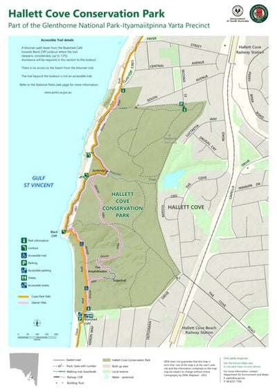 Department for Environment and Water Hallett Cove Conservation Park digital map