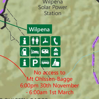 Department for Environment and Water Ikara-Flinders Ranges National Park - Wilpena Pound digital map