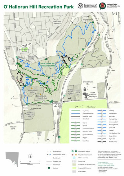 Department for Environment and Water O'Halloran Hill Recreation Park digital map