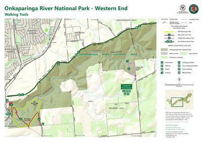 Department for Environment and Water Onkaparinga River National Park and Recreation Park - West digital map